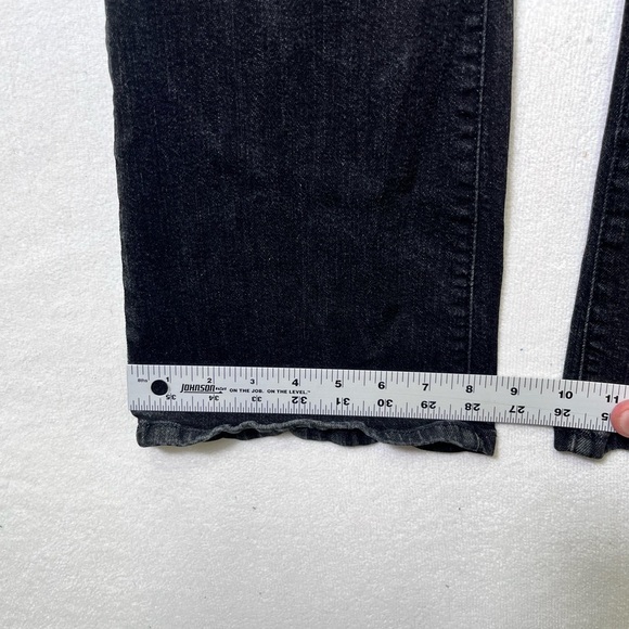 NYDJ Not Your Daughters Jeans Black Straight Flap Pocket Jeans Womens 4 2362 - Picture 7 of 10